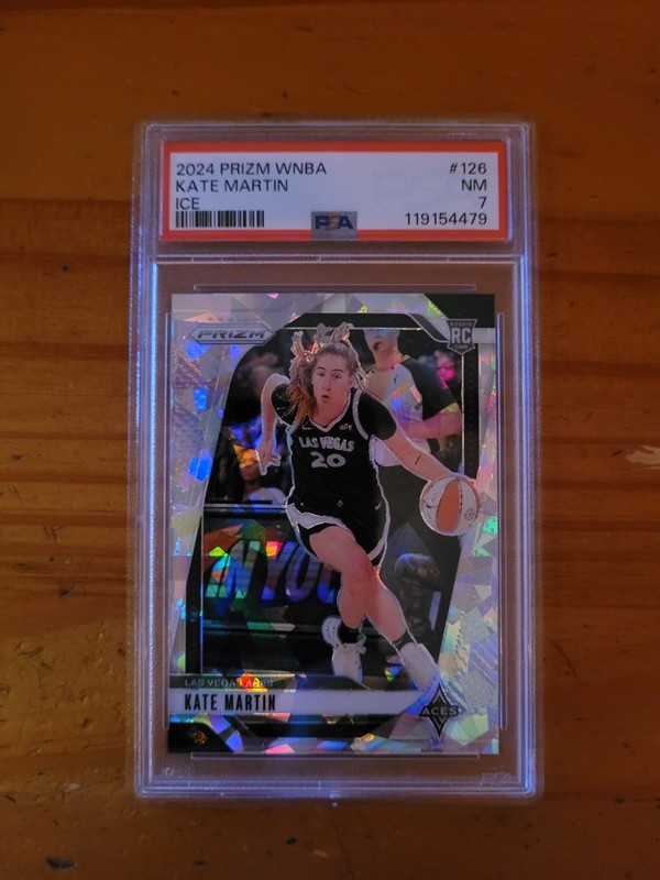 2024 Prizm Ice WNBA #126 Kate Martin Rookie Card PSA 7 NM RC
