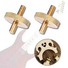 One set 2pcs Double Bass Bridge Adjustable Brass Screws Replacement part