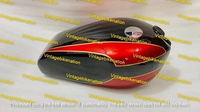 Triumph T160 Trident Schwarzer & Roter Aluminium-Benzintank, US-spezifisch