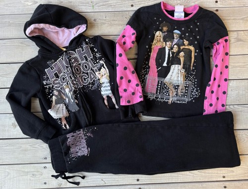 Y2K Vintage Disney Girls Sz 6 High School Musical Track Suit Shirt Jacket Pants