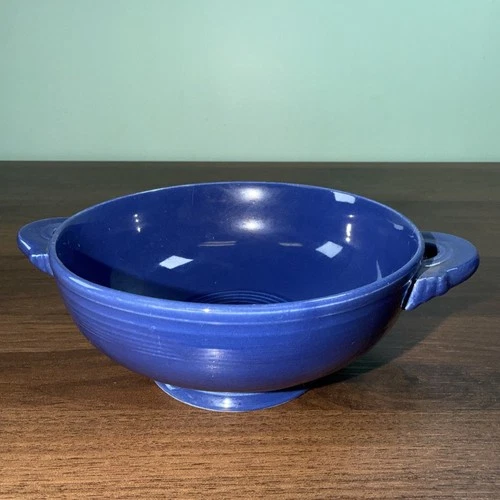 Vintage Fiestaware cream soup bowls Medium Blue