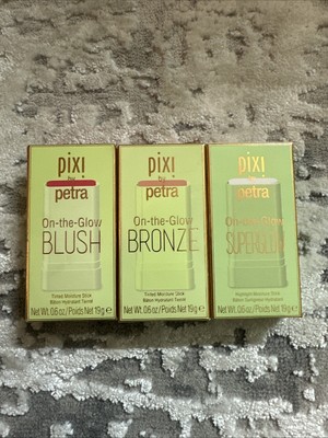 Pixi On The Glow BRONZER+Blush (3pcs)19g (Ruby+IcePearl+SoftGlow)