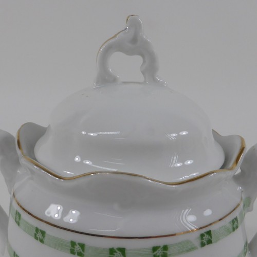 Jugendstil Porzellan Milch & Zucker Milchkännchen Zuckerdose Ornamente (54) - Picture 3 of 17