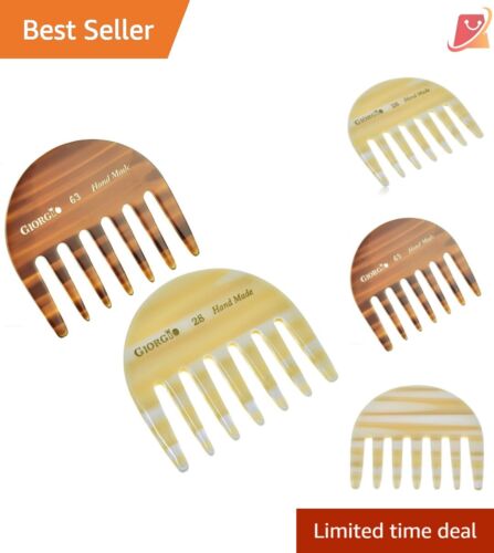 Professional Grade Cellulose Wide Tooth Comb for Effortless Hair Detangling