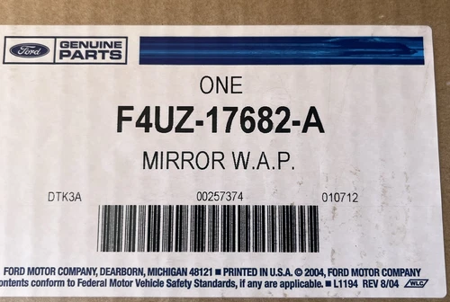 Ford F4UZ-17682-A Mirror Assembly - Rear View Outer
