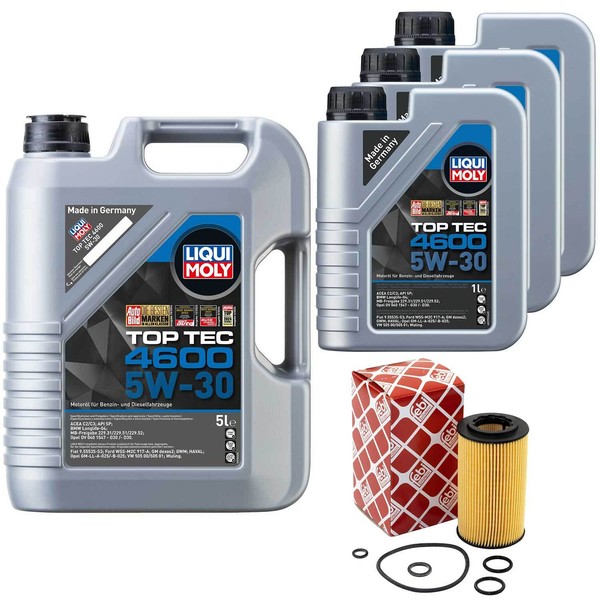 MotoröL Set Top Tec 4600 5W-30 8 Liter + ÖLfilter FüR Chrysler Crossfire 3.2 SRT-image