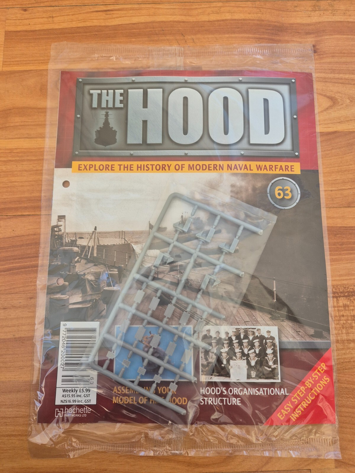 ISSUE 63 HACHETTE BUILD THE HMS HOOD MODEL SHIP 1/200 WW2 BATTLE CRUISER