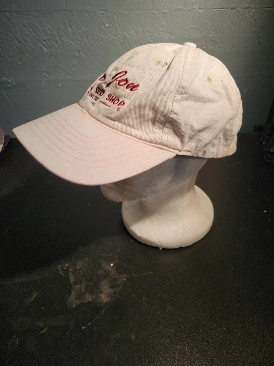 Ron Jon Surf Shop Light Beige/Off White Red Cap Hat
