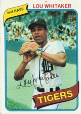 Lou Whitaker Topps 1980 Baseball Card #358