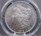 1878 "P" 7TF Morgan SILVER Dollar *Reverse of 1878* $1 PCGS MS63 #100 BU Unc