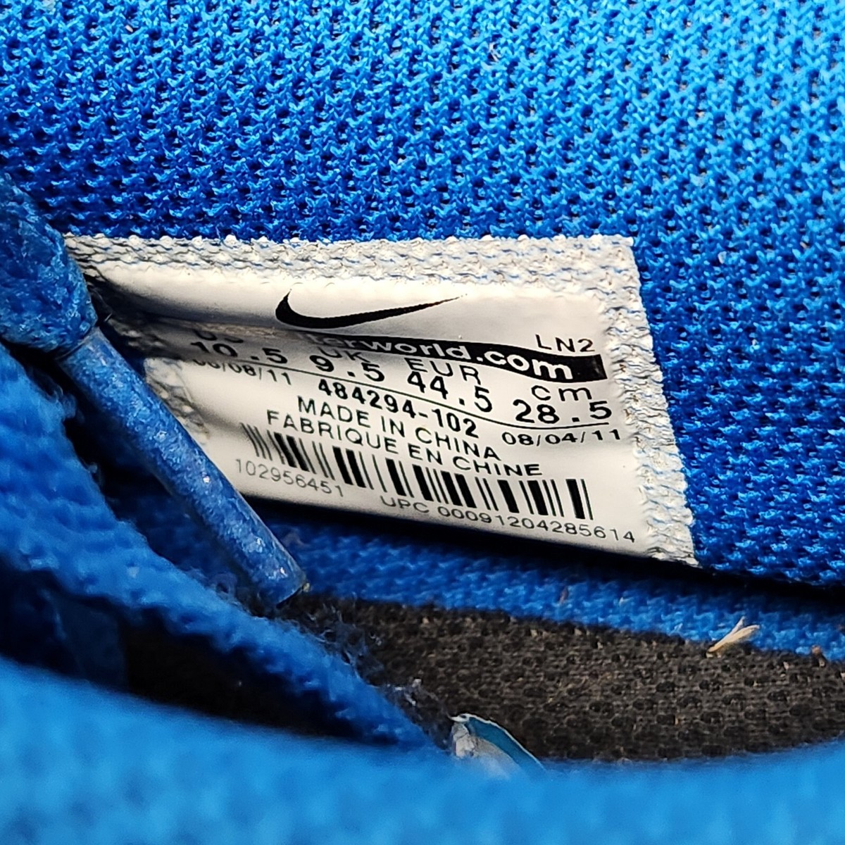 RARE!!! Nike Dunk Low NG Golf Shoes Cleats White/Blue-Black  display picture 2