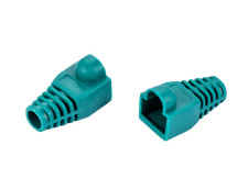 RJ45 Green Strain Relief Boot End Cap for Cat5/5e Cat6 Ethernet Cable Plug Lot