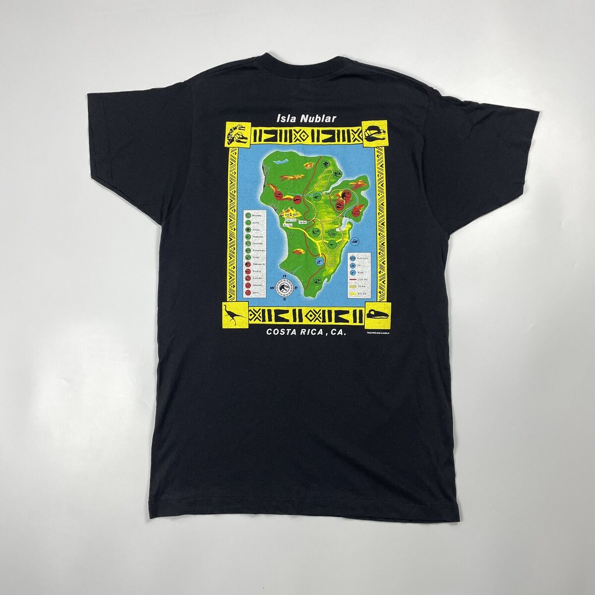 Vintage Jurassic Park Island Tour 1993 T-Shirt Screen Stars Vintage Jurassic Park Island Tour 1993 T-Shirt Screen Stars