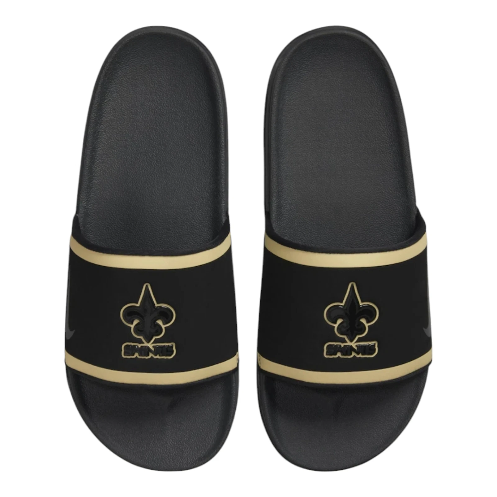 Sandali New Orleans Saints Nike Team Offcourt Wordmark Slide neri taglia 11 12