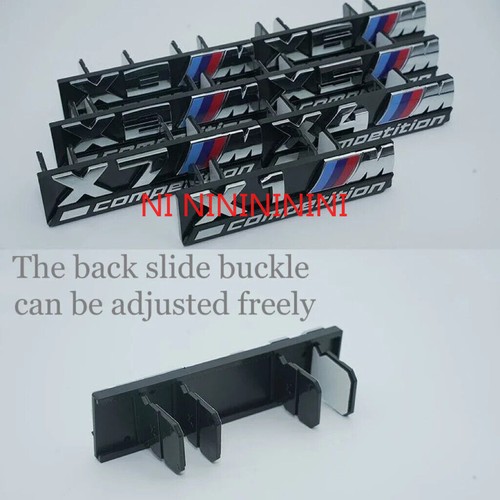 Emblem X1 X2 X3 X4 X5M X6M X7M G82 G83 F48 G60 G68 BMW 3D Car Front Grille Badge - Foto 36 di 51