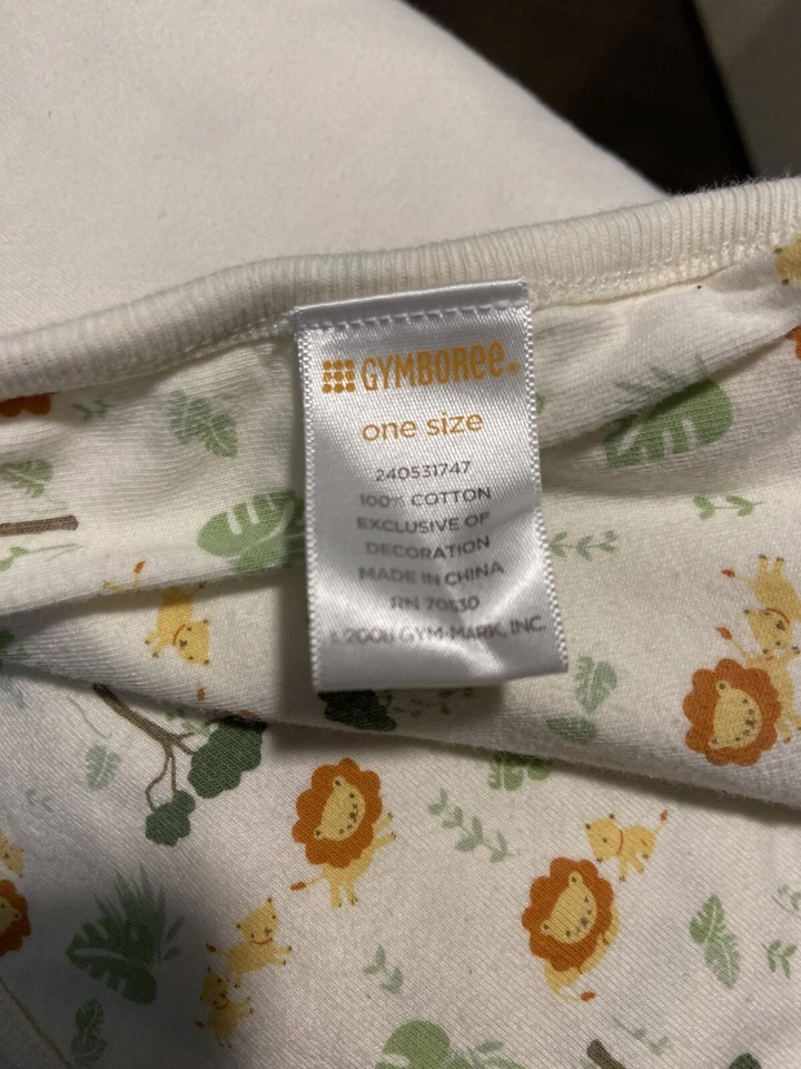 Gymboree Outlet 丛林野生动物园狮子贴花婴儿毯子树叶 2008 — 第 4/4 张图片