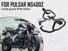 Protector de choque con deslizador negro para Bajaj Pulsar NS400Z PEGASUS