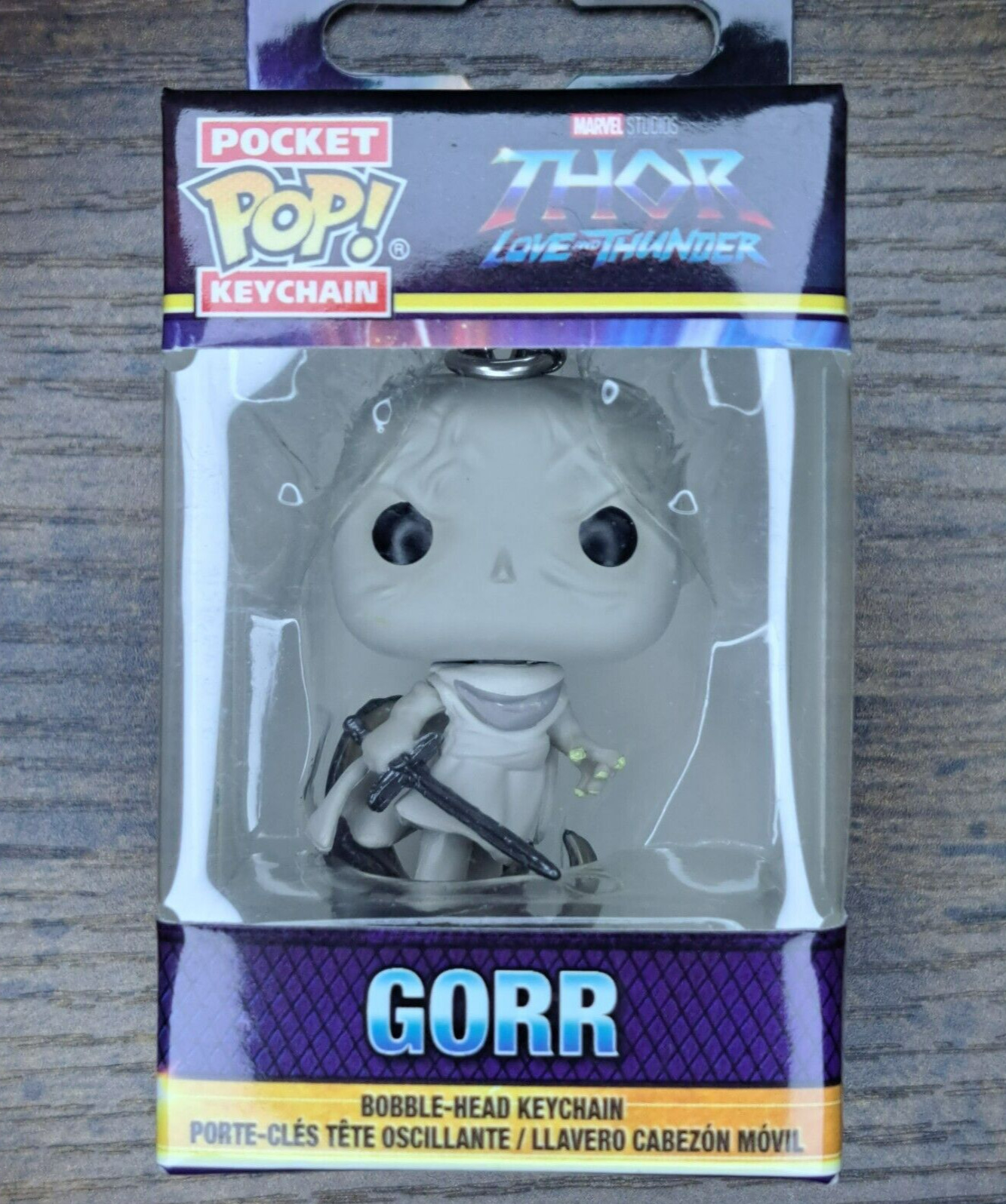 Funko Pocket Pop! Marvel Thor Love and Thunder Gorr Bobble-Head Keychain Figure