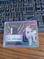 Adrian Morejon RC SP auto /relic 38/49 SD Padres 2020 Paninni Select