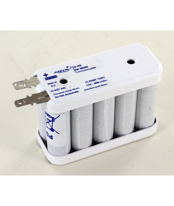 Batterie Arts 12V 0.8Ah 10VSTAAL Flasque 805658 au plomb étanche