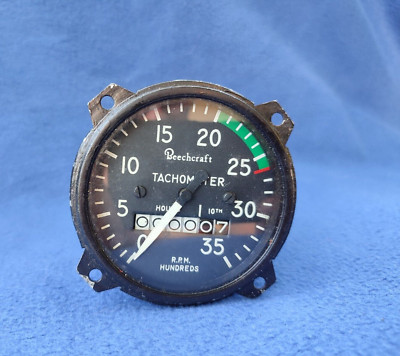 Beechcraft Tachometer Drehzahlmesser Flugzeug USA - ungeprüft