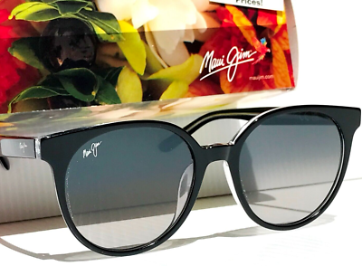 Maui Jim MEHANA Black Crystal POLARIZED Grey Gradient GLASS