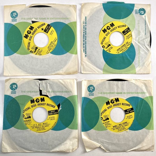 Eric Burdon & The Animals MGM Promo 45 7" Lot Anything When I Was Young All Meat