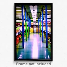 Pixel Art Poster - Gracious Aisle (8 Bit Psychedelic Trippy Video Game Print)