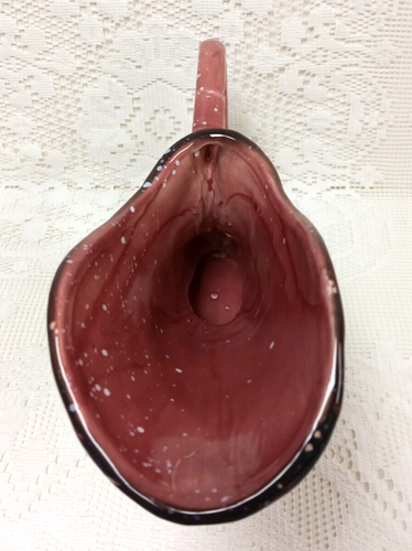 VTG Hull Pottery Royal VASE Cornucopia PINK PURPLE GRAY Speckled USA Fast Ship - Picture 6 of 20