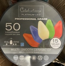 Celebrations 9046565 Platinum LED C7 Multi Co...