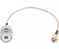 UHF-K Female to SMA-J Male RG316 Coaxial Cable Pigtail 20cm High Quality Quick