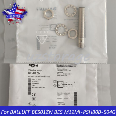Inductive Proxinity Switch Sensor For BALLUFF BES M12MI-PSH80B-S04G 10-55VDC 8mm