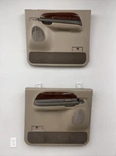 00-05 Ford Excursion Rear Driver & Passenger Side Door Panels OEM Tan/Woodgrain