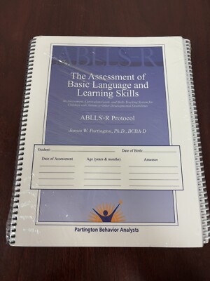 NEW Assessment Of Basic Language And Learning Skills ABLLS-R Protocol & Guide