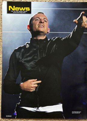 CHESTER BENNINGTON ~ 2008 Full page UK magazine poster LINKIN PARK