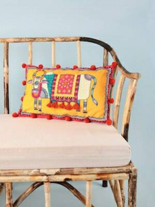 red rectangle cushion