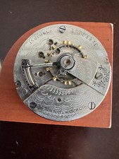 VINTAGE 18 SIZE ELGIN POCKET WATCH MOVEMENT GR. 317 NOT RUNNING GOOD BALANCE MS