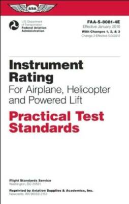 Instrument Rating Practical Test Standards for Airplane, Helicopter and P - GOOD
