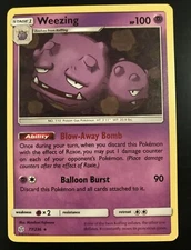 1x Weezing 77/236 Cosmic Eclipse Pokemon Card Rare - NM/Mint Pack Fresh