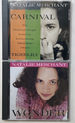 Natalie Merchant Carnival + Wonder Remix 2 Disc Promo CD Lot 10,000 Maniacs - Picture 1 of 2