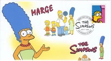 AO-4400-1, 2009, The Simpsons, Add-on Cachet, First Day Cover, DCP, Marge, SC 44