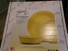 New 3 Piece Fiestaware Set ** Sunflower Yellow ** M677