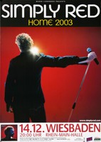Simply Red - Home , Wiesbaden 2003 | Konzertplakat | Poster