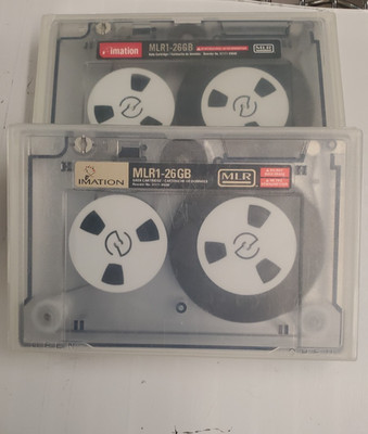 Lot of 2  Imation MLR1-26GB Data Cartridge Used