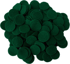 Dark Green Craft Felt Circles 2 Inch - 44Pc