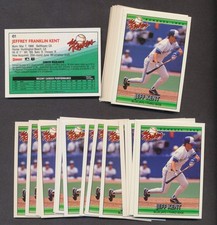50 - 1992 Donruss The Rookies # 61 Jeff Kent Hall of Famer Toronto Blue Jays