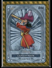 2025 Topps Disney Mint Captain Hook Platinum Tier Foilfractor 1/1 #112 (BW)