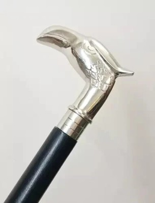 Solid Brass Eagle Head Handle Vintage Designer Wooden Walking Stick Cane Gift