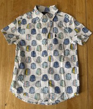 Polo Ralph Lauren Boys S 8 Classic Fit Print Oxford Button Down Shirt