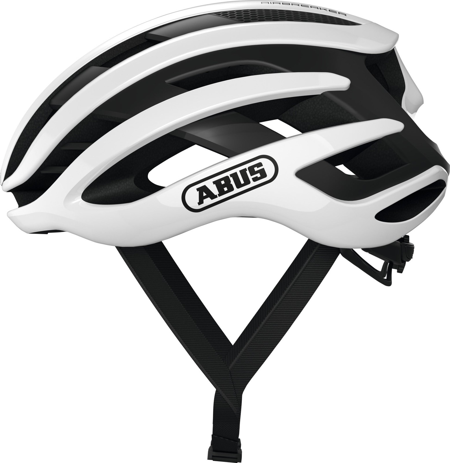 Casco de ciclismo de carretera Abus AirBreaker Elite blanco acolchado protección para montar en bicicleta para hombre